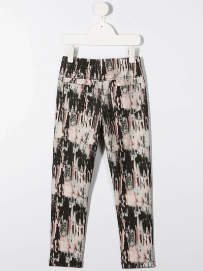 Shop Andorine Aurora-print Slim-fit Leggings In Pink