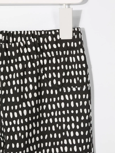 Shop Andorine Dot-print Slim-fit Leggings In Black