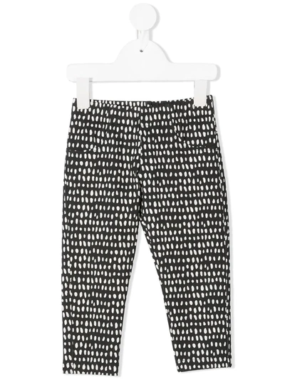 Shop Andorine Dot Print Leggings In Black