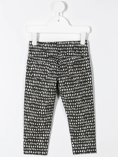 Andorine Dot Print Leggings In Black