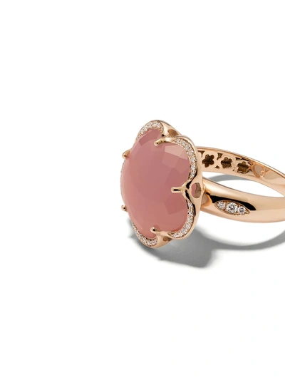 Shop Pasquale Bruni 18kt Rose Gold Diamond Bon Ton Ring In Pink