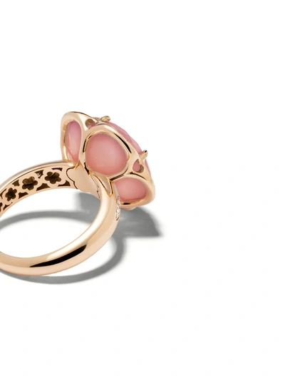 Shop Pasquale Bruni 18kt Rose Gold Diamond Bon Ton Ring In Pink