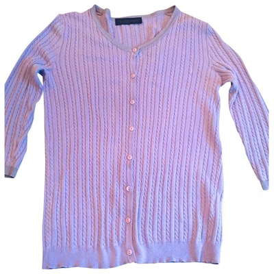 Pre-owned Trussardi Purple Cotton Knitwear
