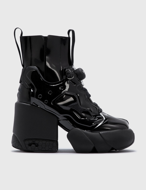 Maison Margiela X Reebok Instapump Fury Tabi Platform Boot In H Black Modesens