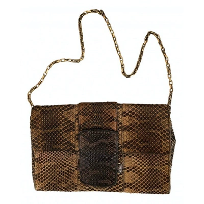 Pre-owned Sergio Rossi Python Handbag