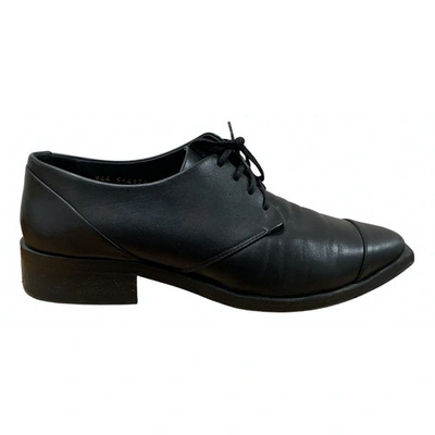 Pre-owned Royal Republiq Black Leather Lace Ups