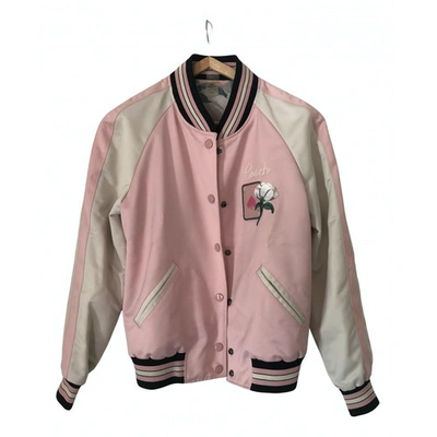 Pre-owned Coach Biker Jacket In Pink