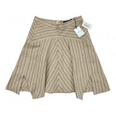 Pre-owned Isabel Marant Wool Mini Skirt In Multicolour