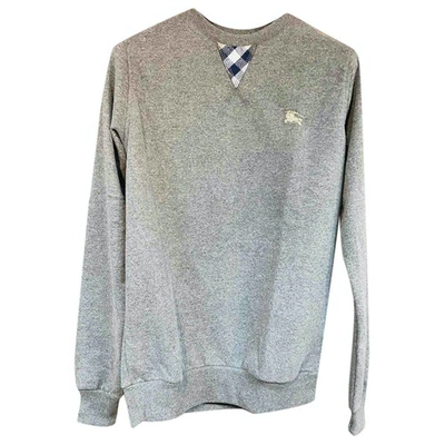 Pre-owned Burberry Grey Cotton Knitwear & Sweatshirts