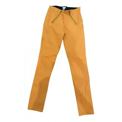 Pre-owned Hoss Intropia Orange Synthetic Trousers