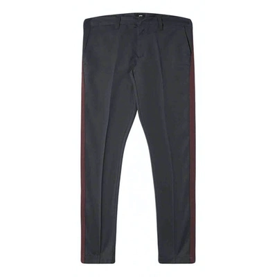 Pre-owned Edwin Grey Cotton Trousers
