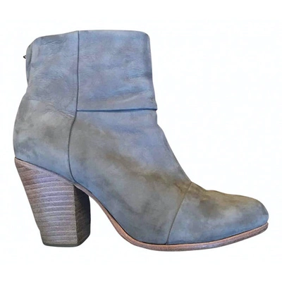 Pre-owned Rag & Bone Ankle Boots In Grey