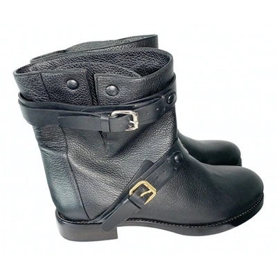 Pre-owned Chloé Black Leather Ankle Boots