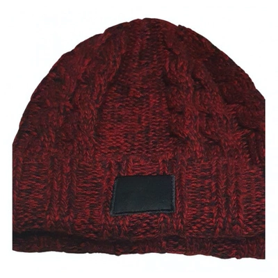 Pre-owned Jordan Burgundy Wool Hat