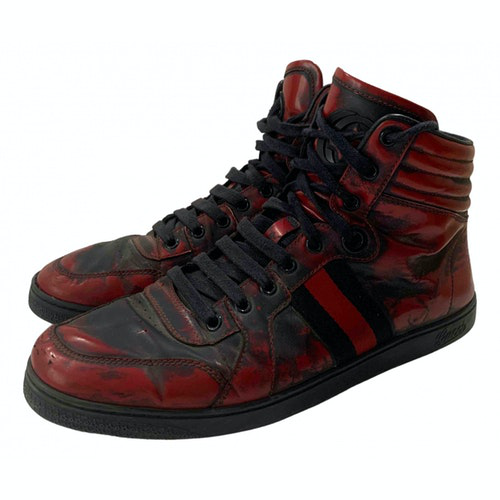 gucci trainers red