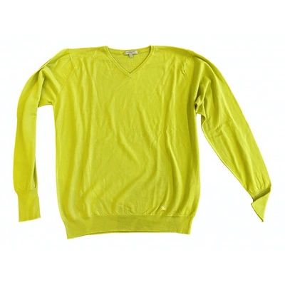Pre-owned Burberry Yellow Wool Knitwear & Sweatshirts