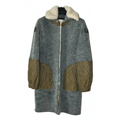 Pre-owned Kenzo Grey Wool Coat