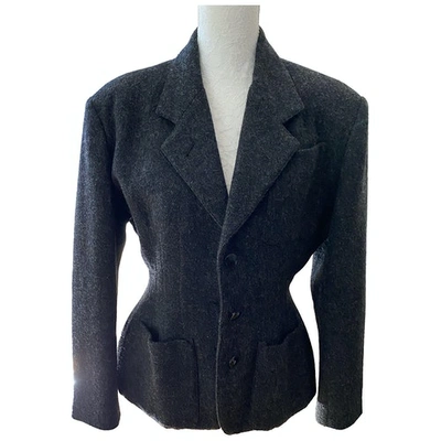 Pre-owned Jean Paul Gaultier Wool Blazer In Anthracite