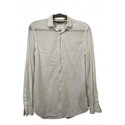 Pre-owned Burberry White Cotton Shirts