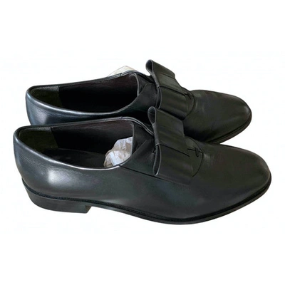 Pre-owned Tila March Black Leather Flats