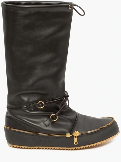 Shop Jw Anderson Moon Boots In Black