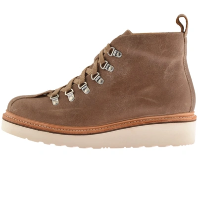 Shop Grenson Bobby Taupe Boots Brown