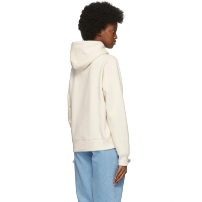 Shop Marc Jacobs Off-white Heaven By  Blocks Logo Hoodie In Off White