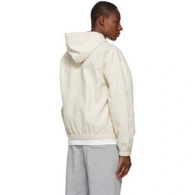 Shop Stussy Off-white Work Jacket In Natural