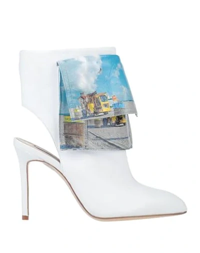 Shop Natasha Zinko Ankle Boot In White