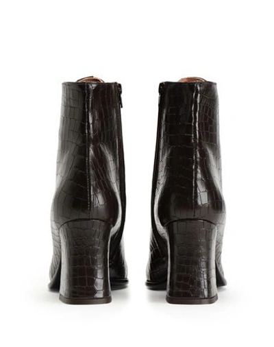 Shop 8 By Yoox Ankle Boots In Dark Brown