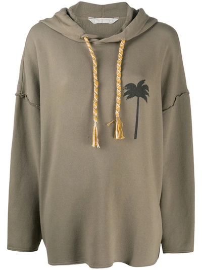 PALM TREE MOTIF HOODIE