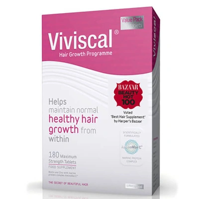 Viviscal Biotin And Zinc Hair Supplement Tablets For Women - 180 Tablets (3 Month Supply)