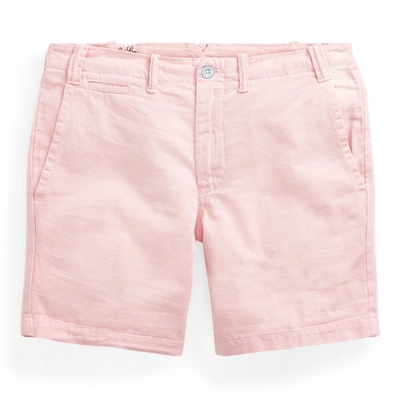 Shop Ralph Lauren 8-inch Straight Fit Chino Short In Pink Sand