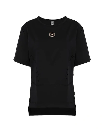 Shop Adidas By Stella Mccartney Truestr L Tee Woman T-shirt Black Size M Recycled Polyester, Elastane