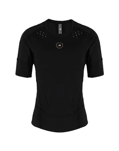 Adidas By Stella Mccartney Truepurpose Perforated Recycled Stretch T-shirt In Black
