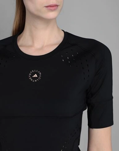 Adidas By Stella Mccartney Truepurpose Perforated Recycled Stretch T-shirt In Black