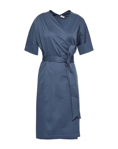 Shop Filippa K Knee-length Dress In Slate Blue