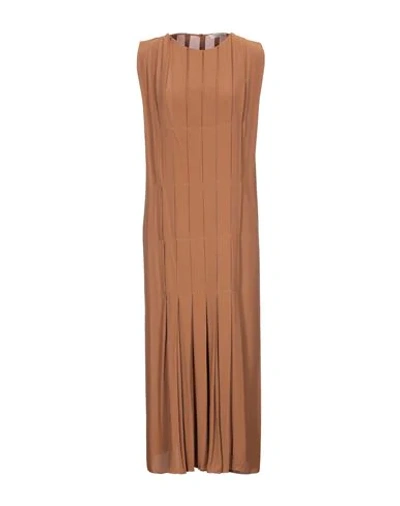 Shop Liviana Conti Midi Dress In Brown