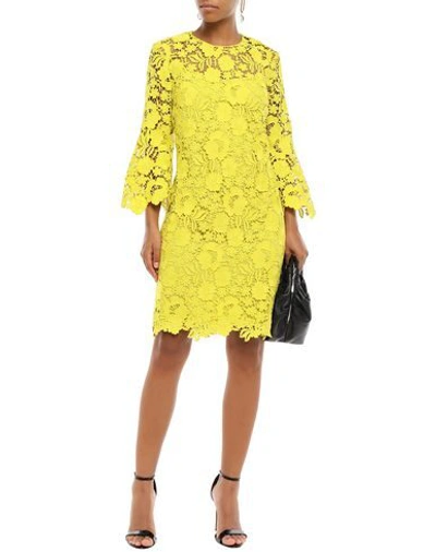 Shop Lela Rose Short Dresses In Yellow