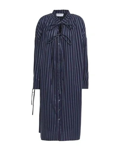 Shop Osman Knee-length Dress In Dark Blue