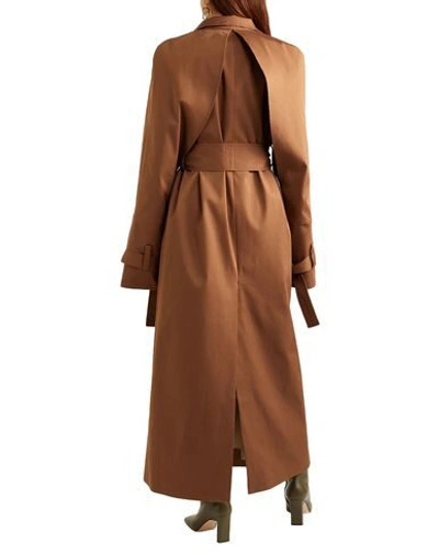 Shop Aleksandre Akhalkatsishvili Overcoats In Brown