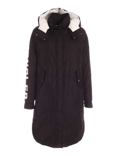 Shop Moncler Hugon Parka In Black