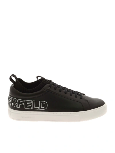 Shop Karl Lagerfeld Kupsole Tracer Sneakers In Black