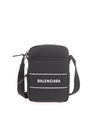 Shop Balenciaga Small Bag In Black Recycled Nylon