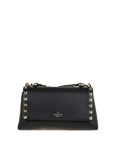 Shop Valentino Rockstud Small Bag In Black