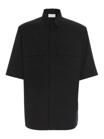 Shop Ermenegildo Zegna Cotton Short-sleeved Shirt In Black