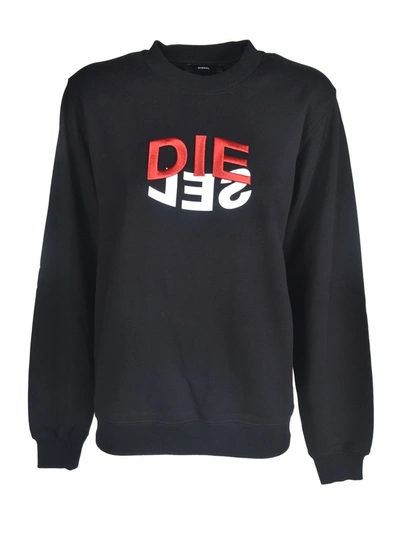 Shop Diesel Crewneck Sweatshirt With Logo In Black