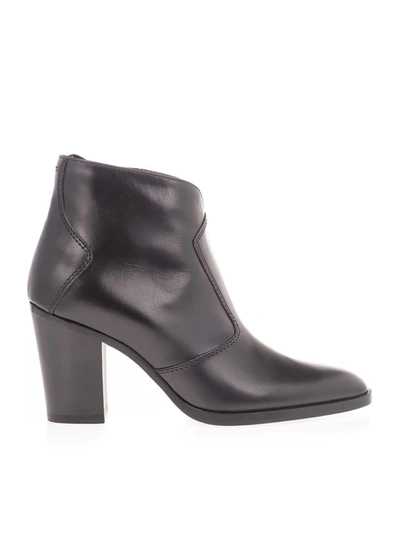 Shop Celine Black Ankle Boots With Heel