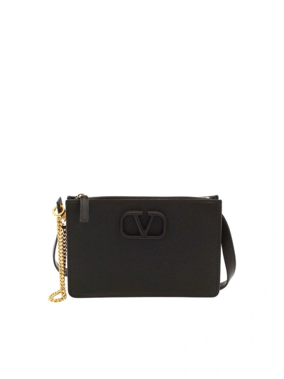 Shop Valentino Mini Pouch Bag In Black