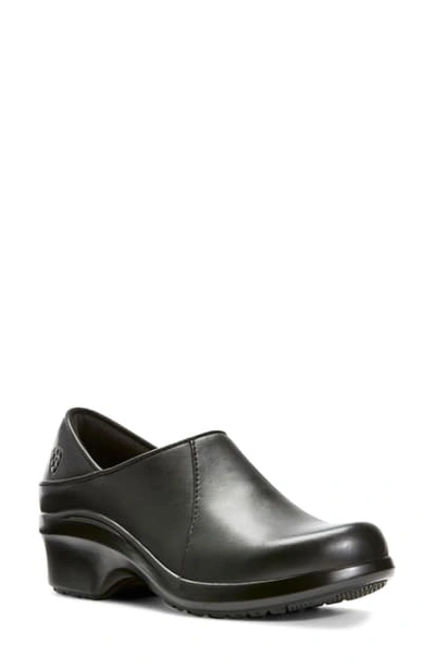 Shop Ariat Expert Leather Clog In Black Leather